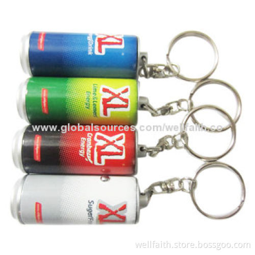 Cheap LED Flashing Keychains for Promotional Gifts with 3*CR927 Batteries
